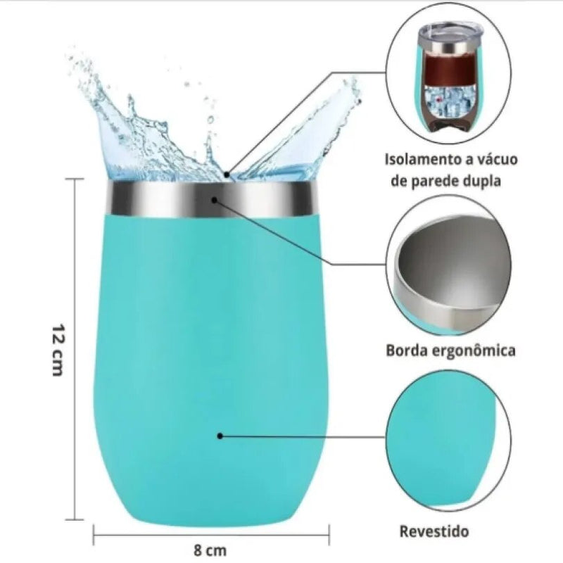 Copo térmico de aço inox