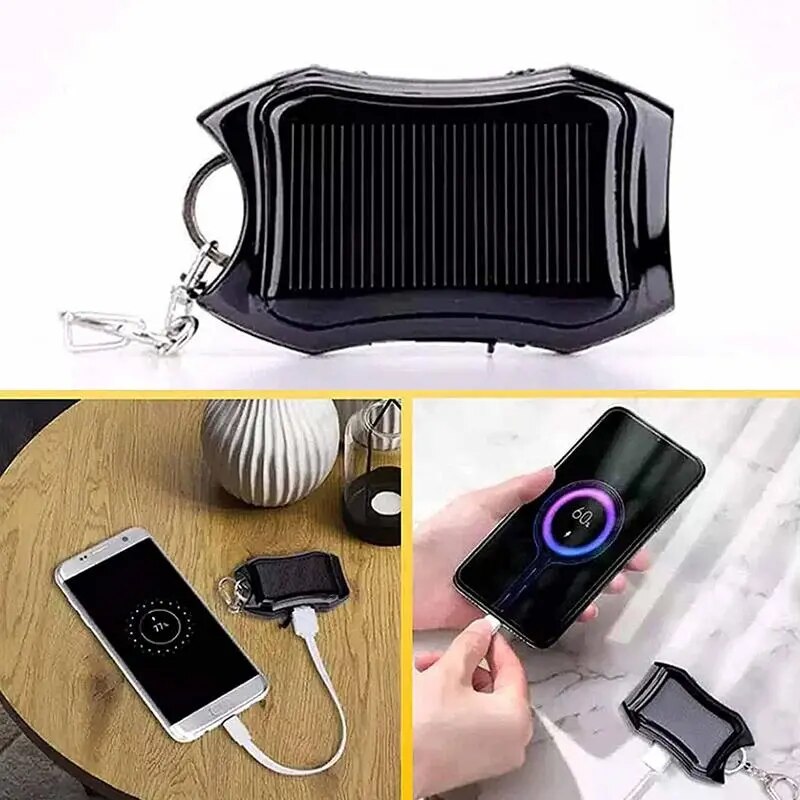 Carregador para celular portátil com recarregamento solar